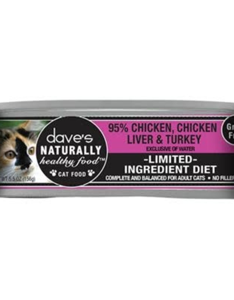 Daves Dave's Grain Free Cat 95% 5.5oz