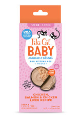 Tiki Pet Tiki Cat Kitten Salmon Chicken Liver 1.9oz 3 Pack