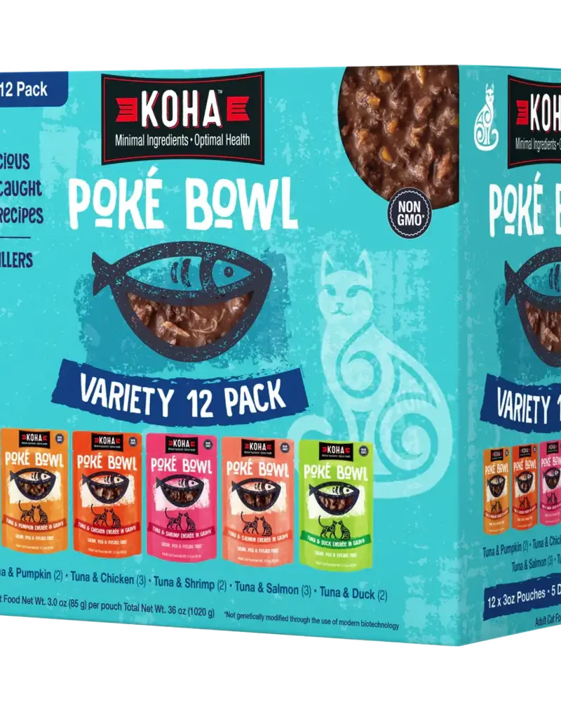 Koha Koha Grain Free Cat Pouches Variety Pack 3 oz