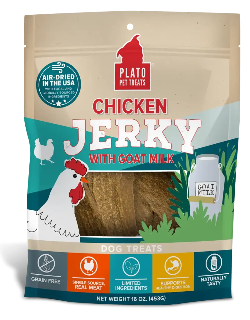 Plato Plato Jerky Chicken Goat Milk 16oz