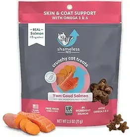 Shameless Pets Shameless Pets Yam Good Salmon Crunchy Cat 2.5oz