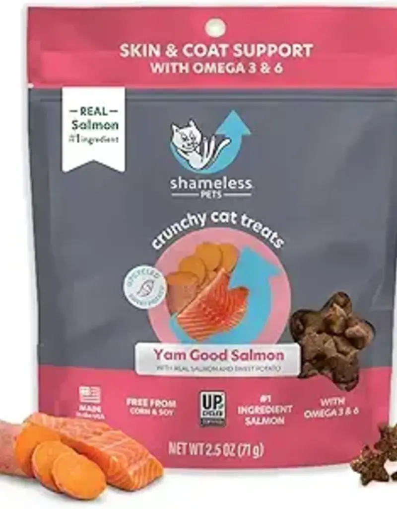 Shameless Pets Shameless Pets Yam Good Salmon Crunchy Cat 2.5oz