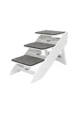 Radio Systems White Wooden Dog Stair Ramp Combo