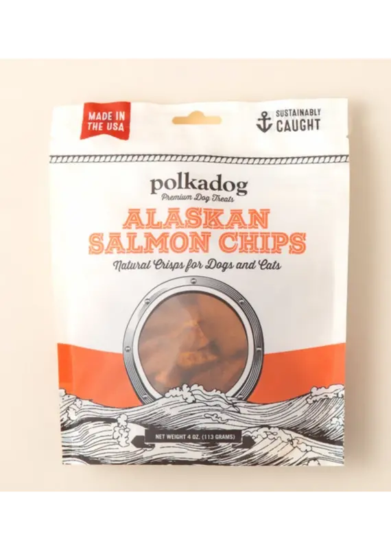 Polkadog Salmon Chip 4oz Pouch
