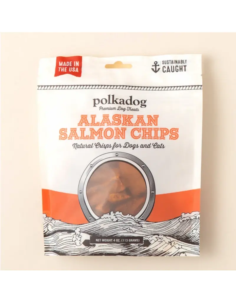 Polkadog Salmon Chip 4oz Pouch