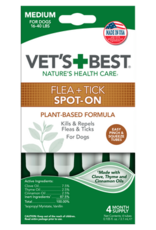 Vets Best VetsBest Flea & Tick Spot on 4pk
