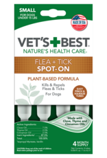 Vets Best VetsBest Flea & Tick Spot on 4pk