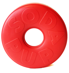 Sodapup SodaPup Life Ring Rubber LG Red