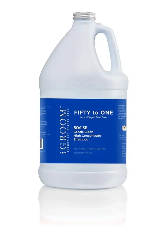 iGroom iGroom 50 to 1 Gentle Clean Shampoo 1 Gallon (Blue Label)