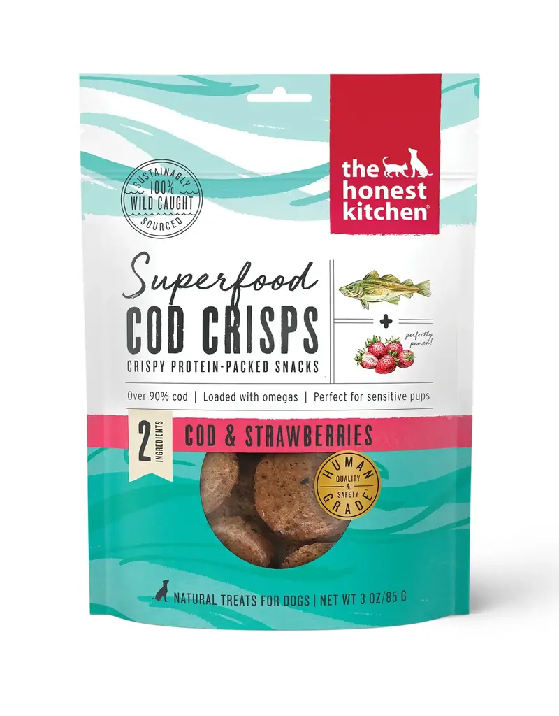 Honest Kitchen Honest Kitchen Superfood Crisps Cod & Strawberry Dog Treat 3oz