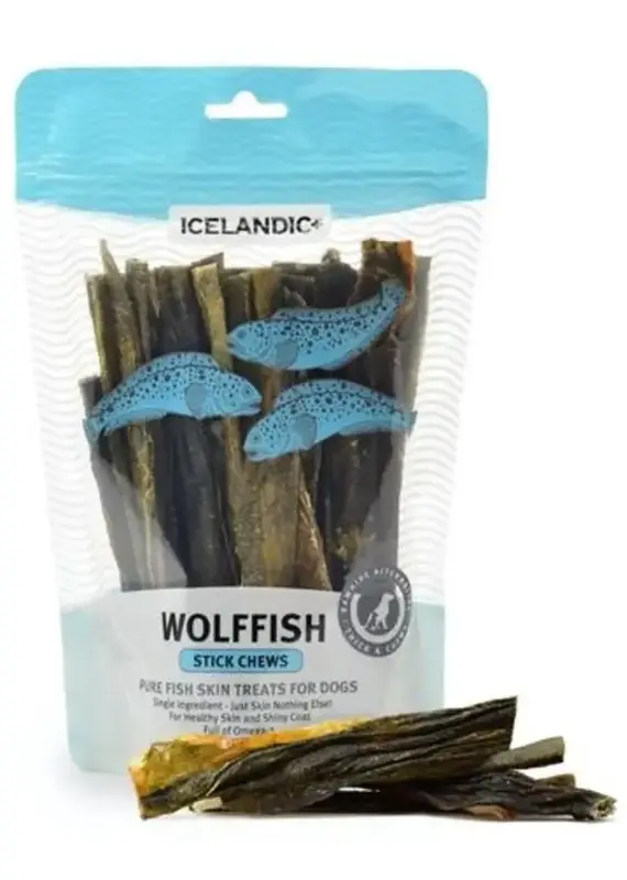 Icelandic Icelandic Wolffish Skin Chew 4oz