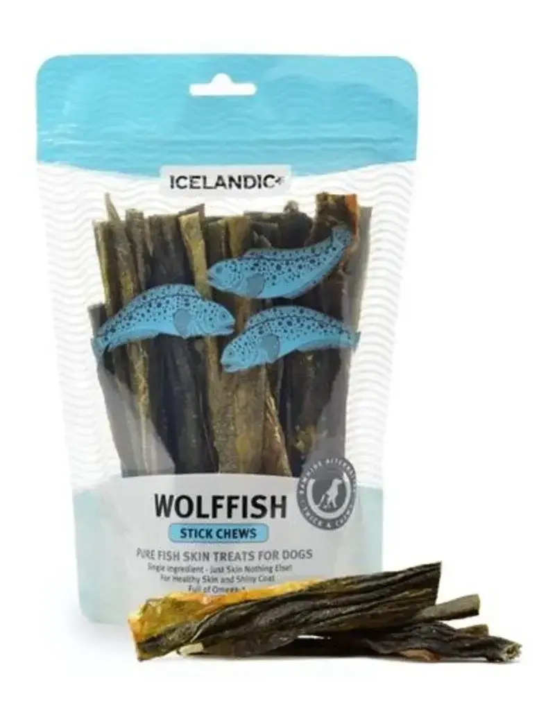 Icelandic Icelandic Wolffish Skin Chew 4oz