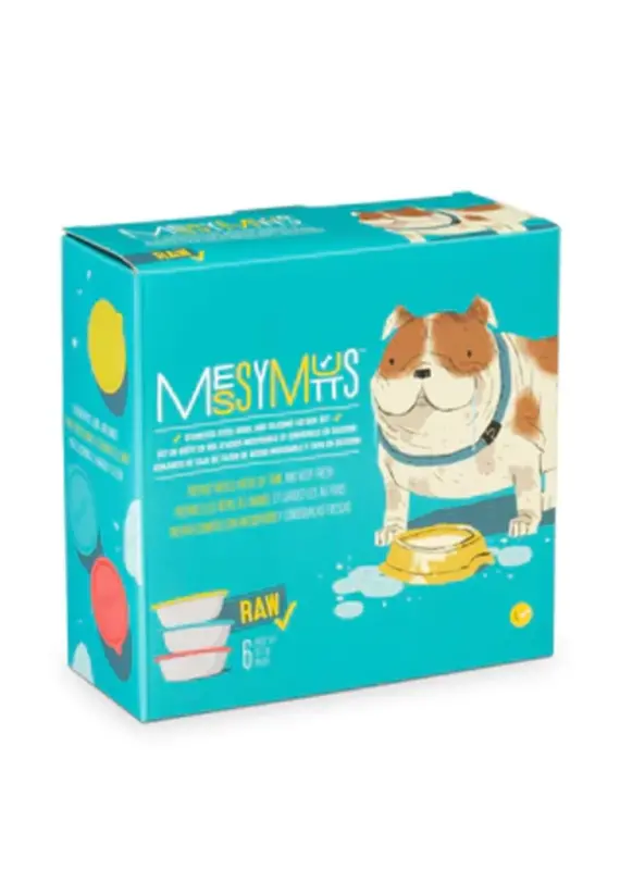 Messy Mutts Messy Mutts Bowl & Lid Set 6pk