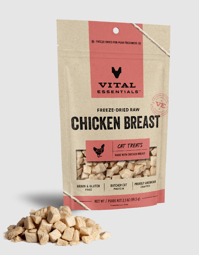 Vital Essentials Vital Essentials Cat Freeze Dried Chicken Breast 2.1oz