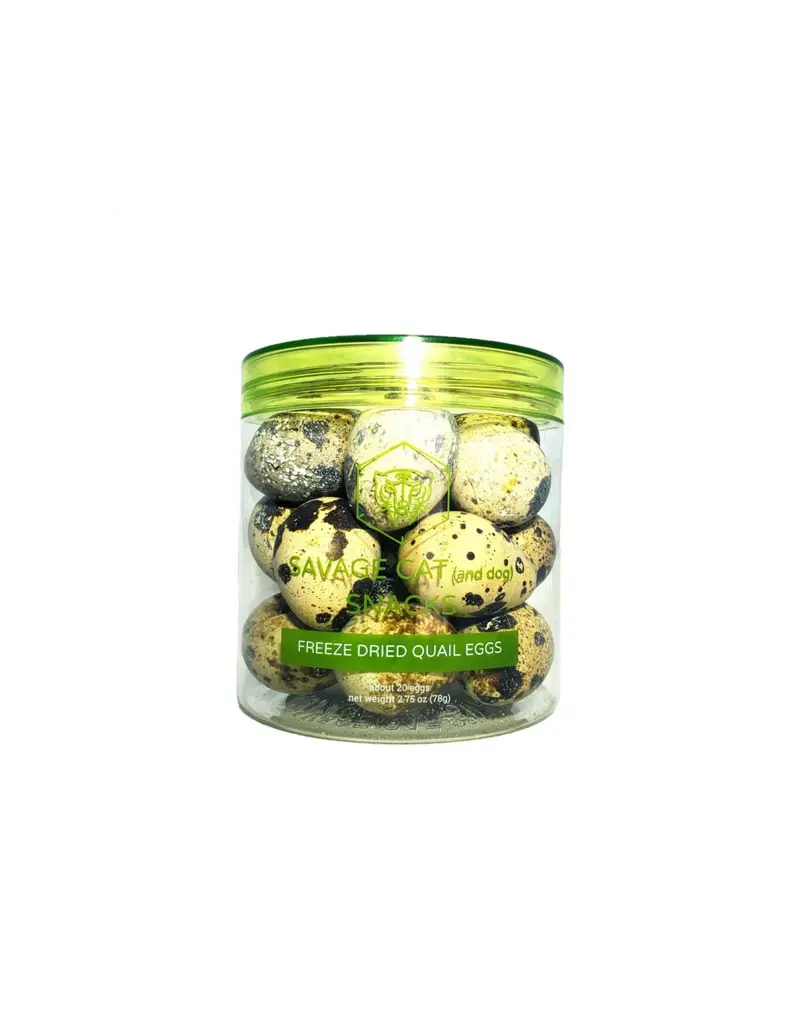 Savage Dog Cat Freeze Dried Quail Eggs 2.75oz