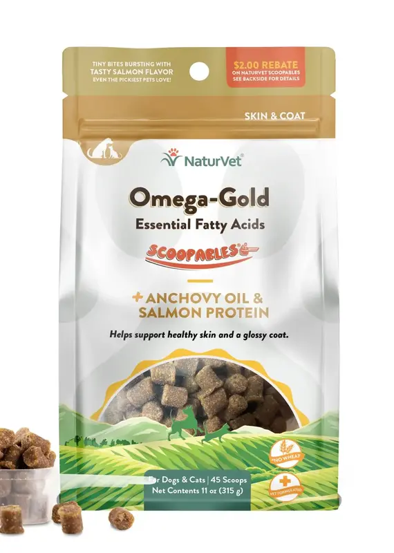 NaturVet NaturVet Scoopables Omega Gold Cat & Dog 11 oz