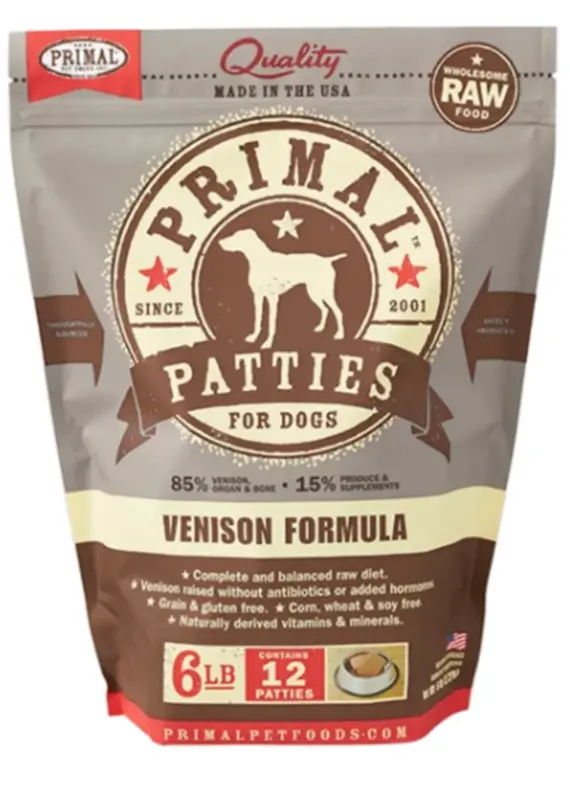 Primal Primal Venison Patty 6 lb