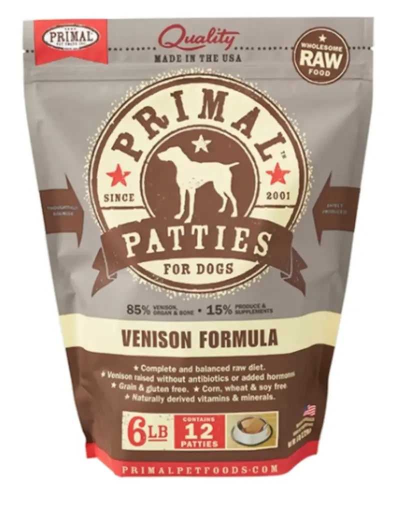 Primal Primal Venison Patty 6 lb