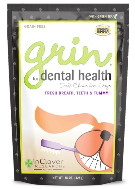 InClover InClover Grin Dental Health Soft Chews for Dogs 4oz