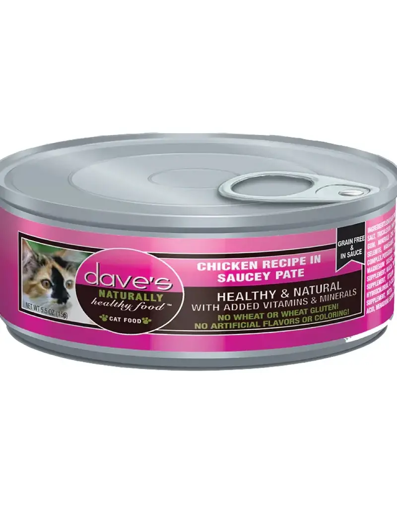 Daves Daves Cat Grain Free Saucey Pate 5.5oz