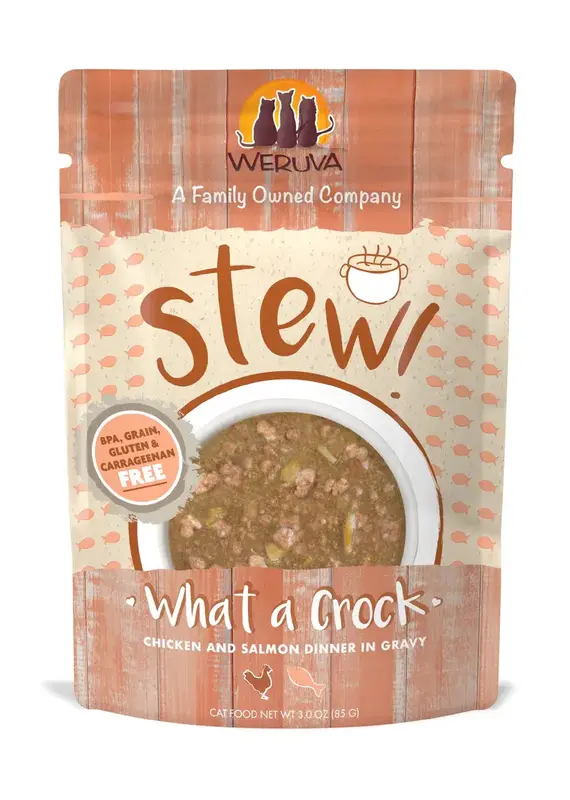 Weruva Weruva Stew Pouch 3oz What a Crock Chicken, Salmon