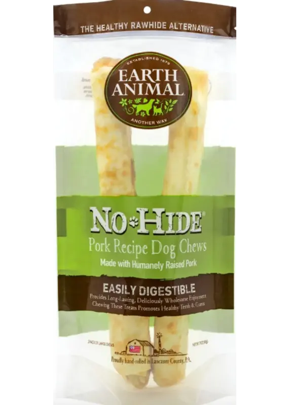 Earth Animal Earth Animal  No Hide Pork 11" 2pk