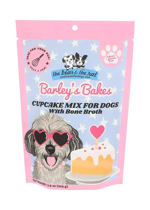 The Bear & The Rat Cupcake Mix for Dogs with Bone Broth 7.5oz