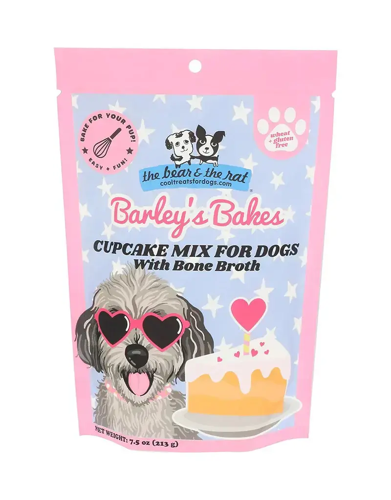The Bear & The Rat Cupcake Mix for Dogs with Bone Broth 7.5oz