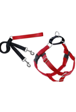2 Hound Design 2 Hounds Design Freedom Harness & Training Leash Red