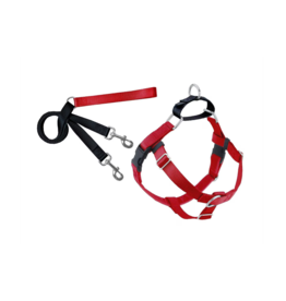 2 Hound Design 2 Hounds Design Freedom Harness & Training Leash Red