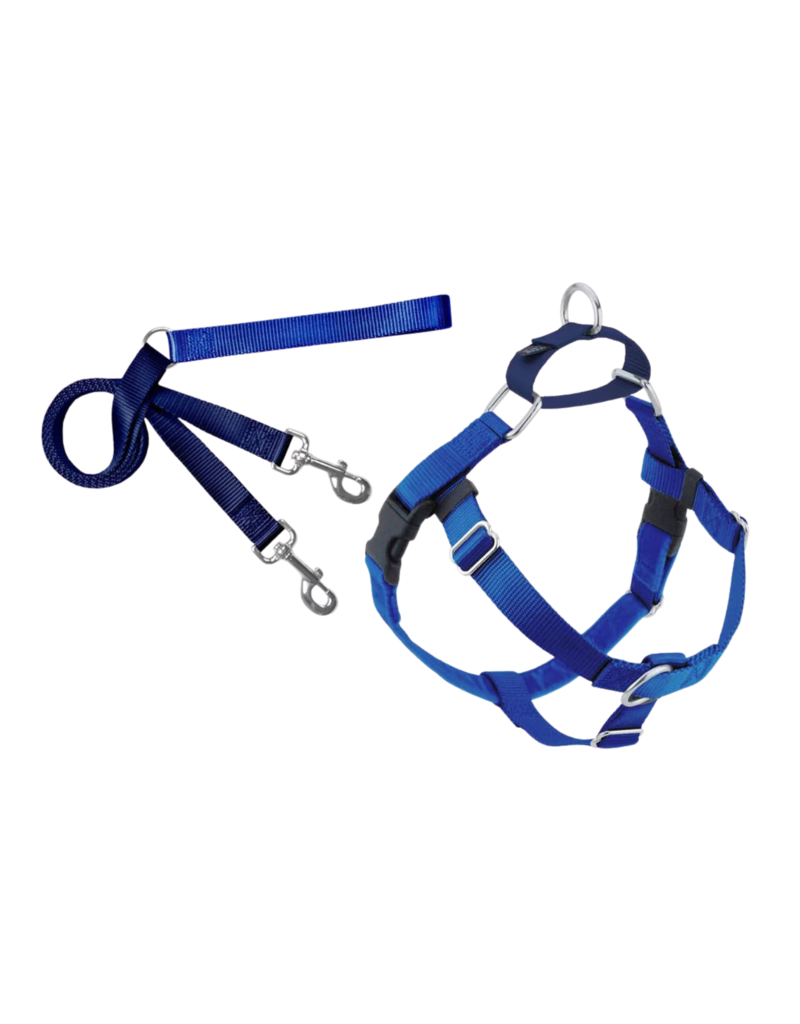 2 Hound Design 2 Hounds Design Freedom Harness & Training Leash Royal Blue