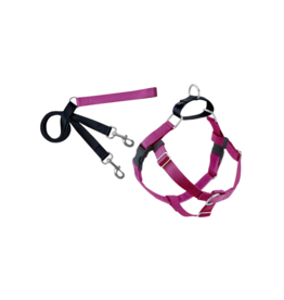 2 Hound Design 2 Hounds Design Freedom Harness & Training Leash Raspberry