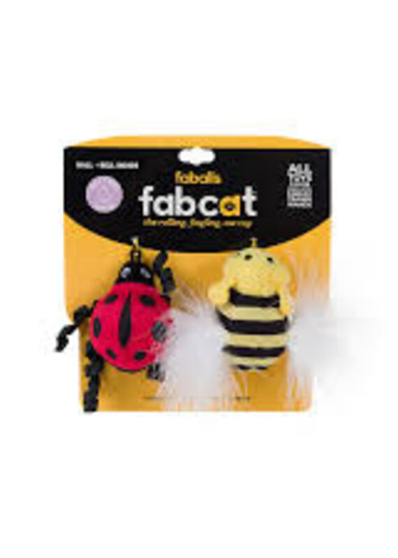 FabDog FabDog Cat Faball Ladybug & Bee 2pk