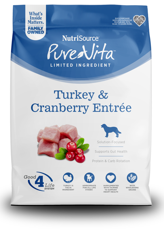 NutriSource Nurtisource Pure Vita Turkey and Cranberry