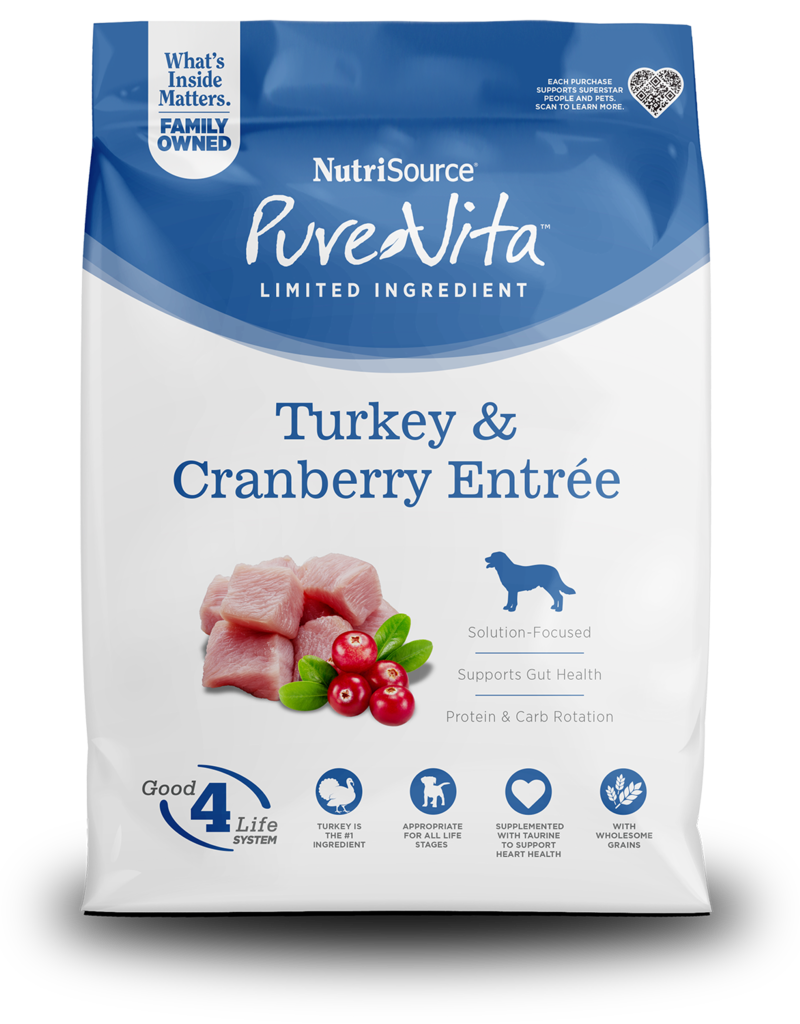 NutriSource Nurtisource Pure Vita Turkey and Cranberry