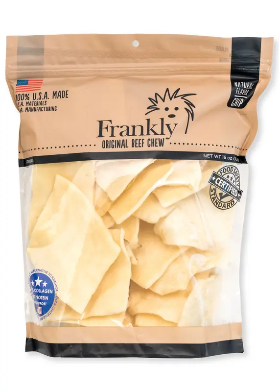 Frankly Pet Chicken Chips 1 lb Bag
