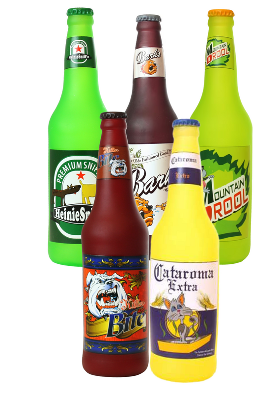 Tuffy Silly Squeaker Beer Bottle