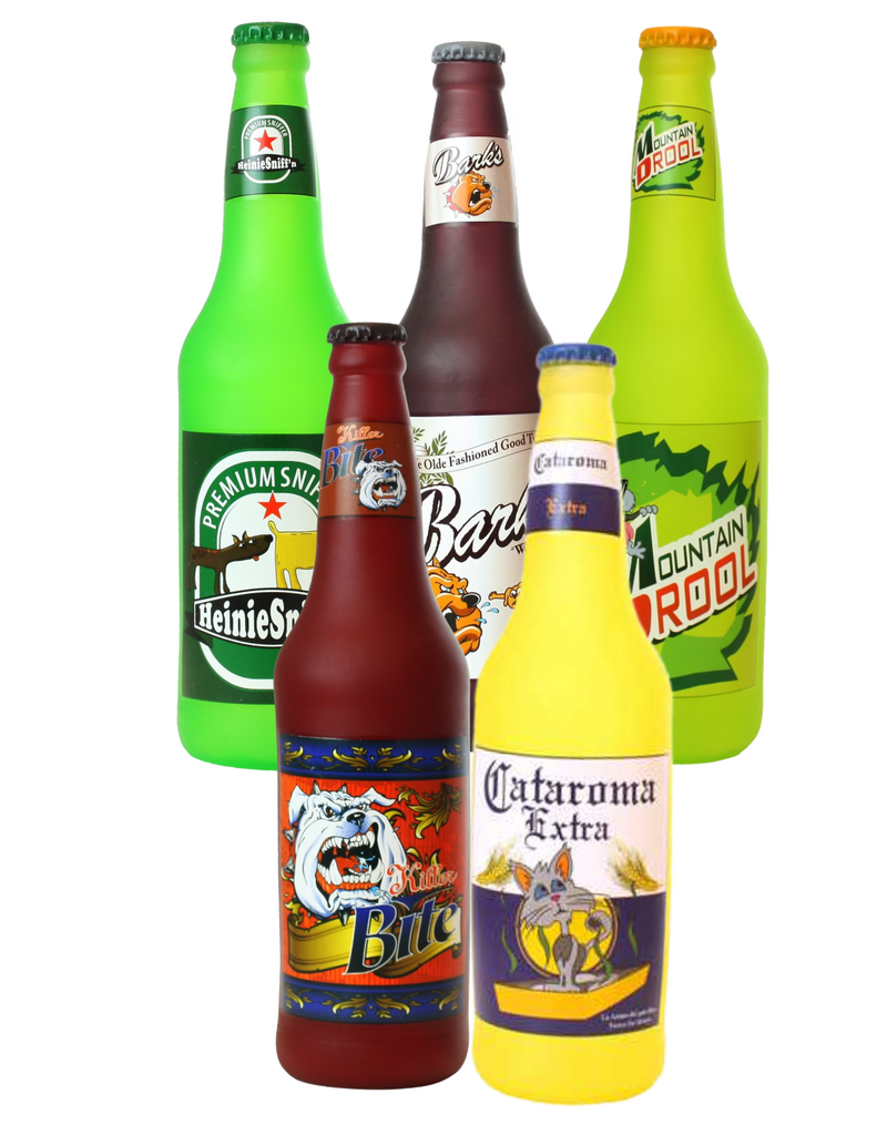 Tuffy Silly Squeaker Beer Bottle