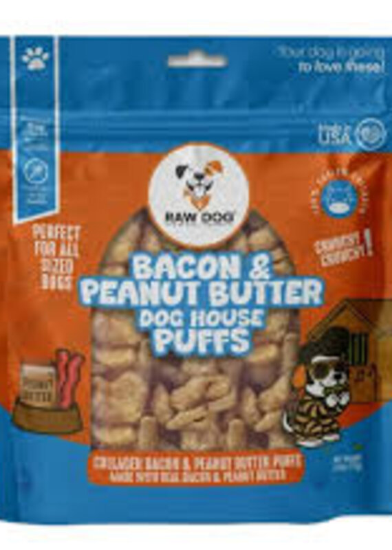 Raw Dog Raw Dog Bacon & Peanut Butter Collagen Puffs 2.5oz