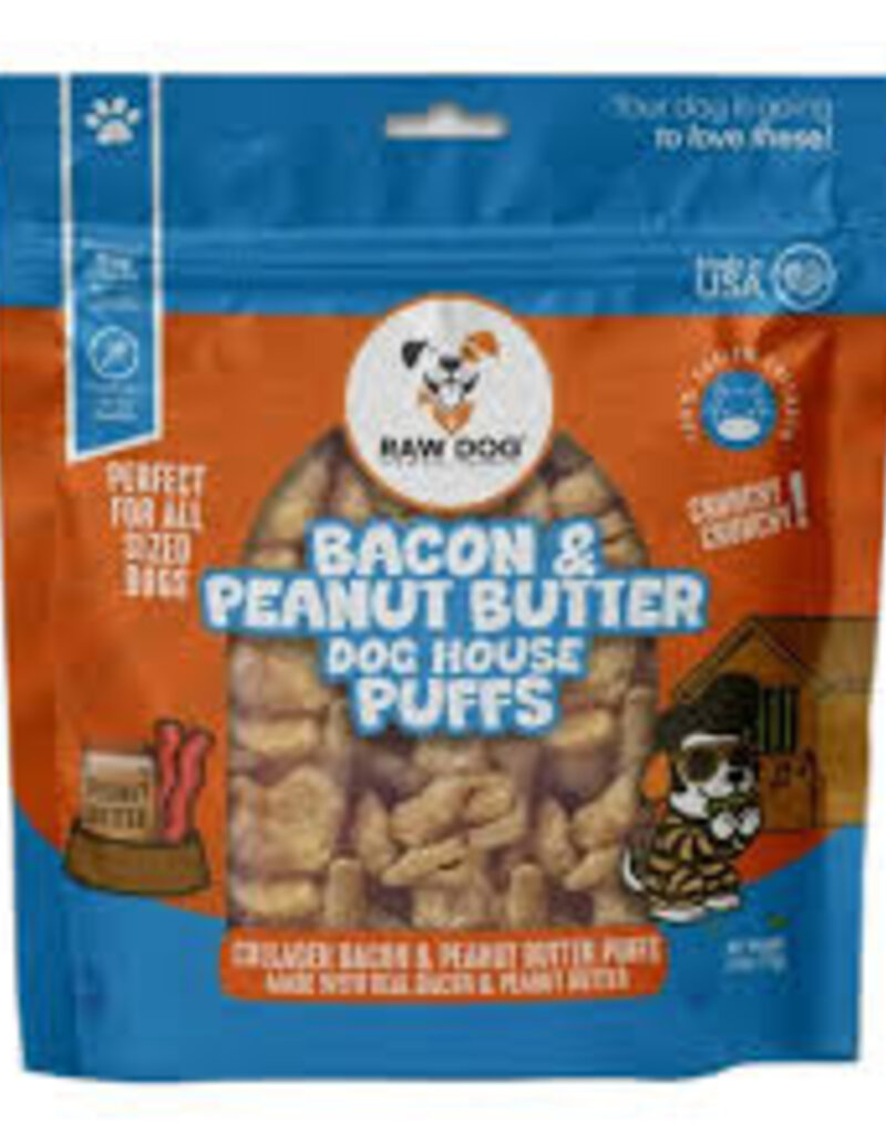 Raw Dog Raw Dog Bacon & Peanut Butter Collagen Puffs 2.5oz