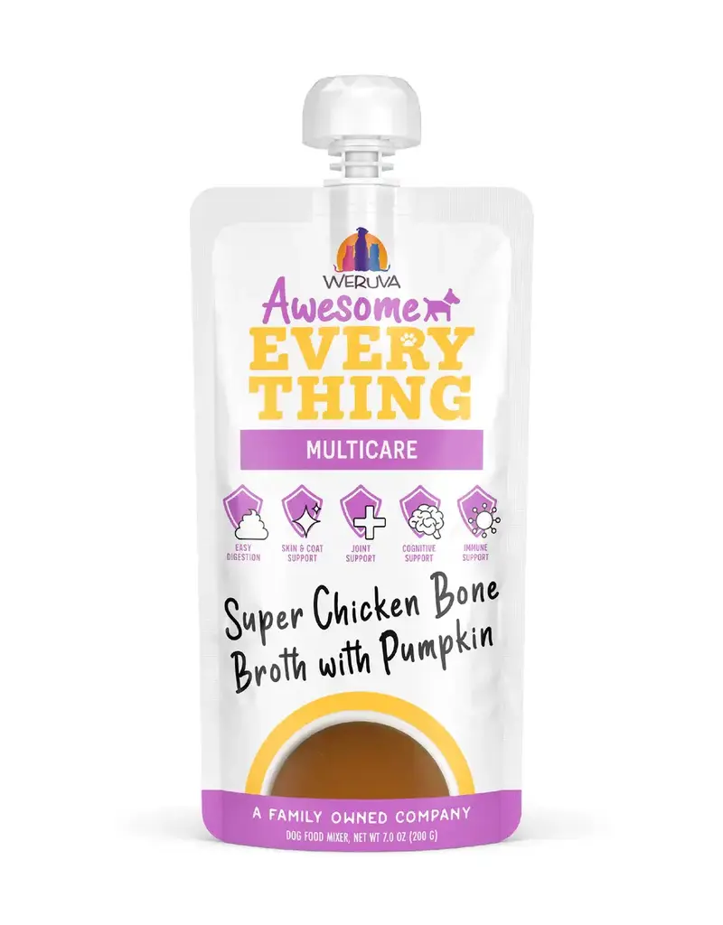 Weruva Weruva Awesome Everything Super Chicken Bone Broth with Pumpkin Dog Food Topper Pouch 7oz