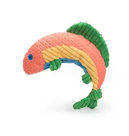 Huggle Hound Huggle Raucous Rainbow Trout Knottie Small
