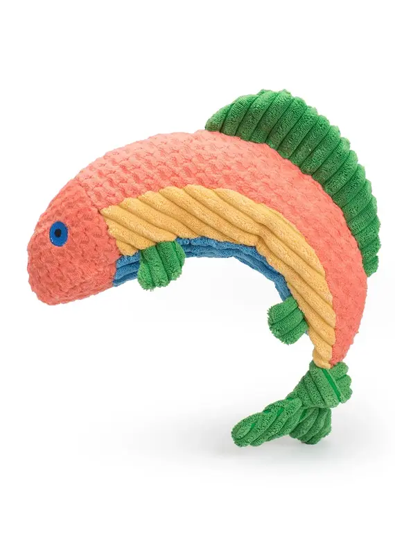 Huggle Hound Huggle Raucous Rainbow Trout Knottie Small