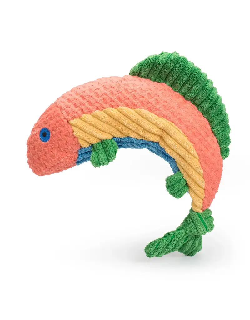 Huggle Hound Huggle Raucous Rainbow Trout Knottie Small