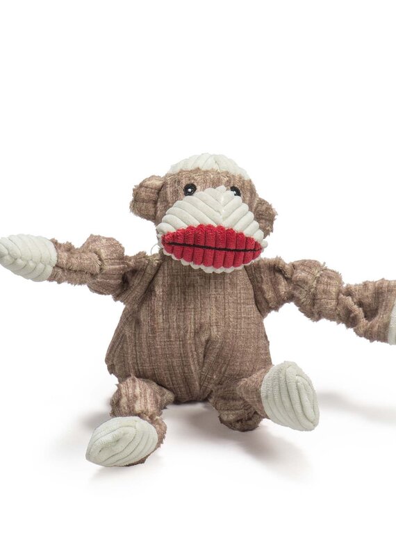 Huggle Hound Huggle Stuey Sock Monkey Knottie, Small