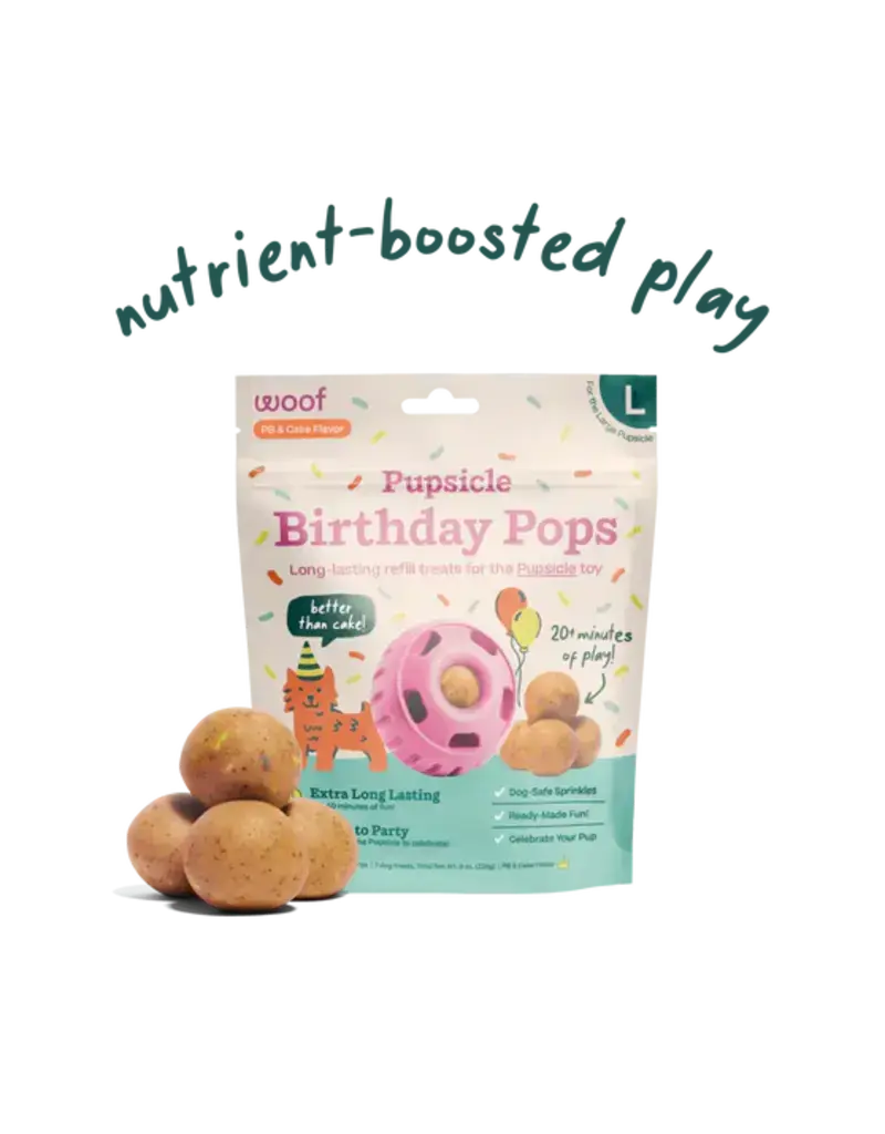 Woof Pet Woof Pet Birthday Pop Peanut Butter and Cake