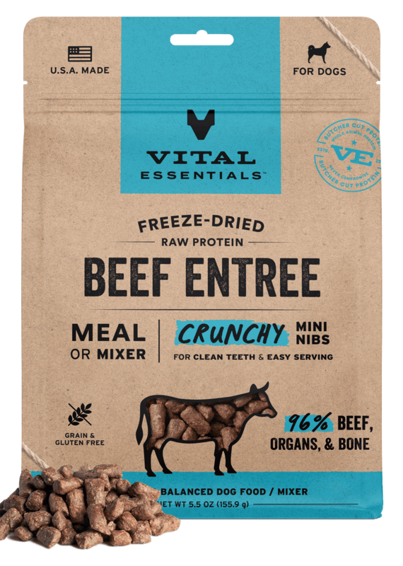 Vital Essentials Vital Essentials Freeze Dried Mini Nibs Crunchy Beef