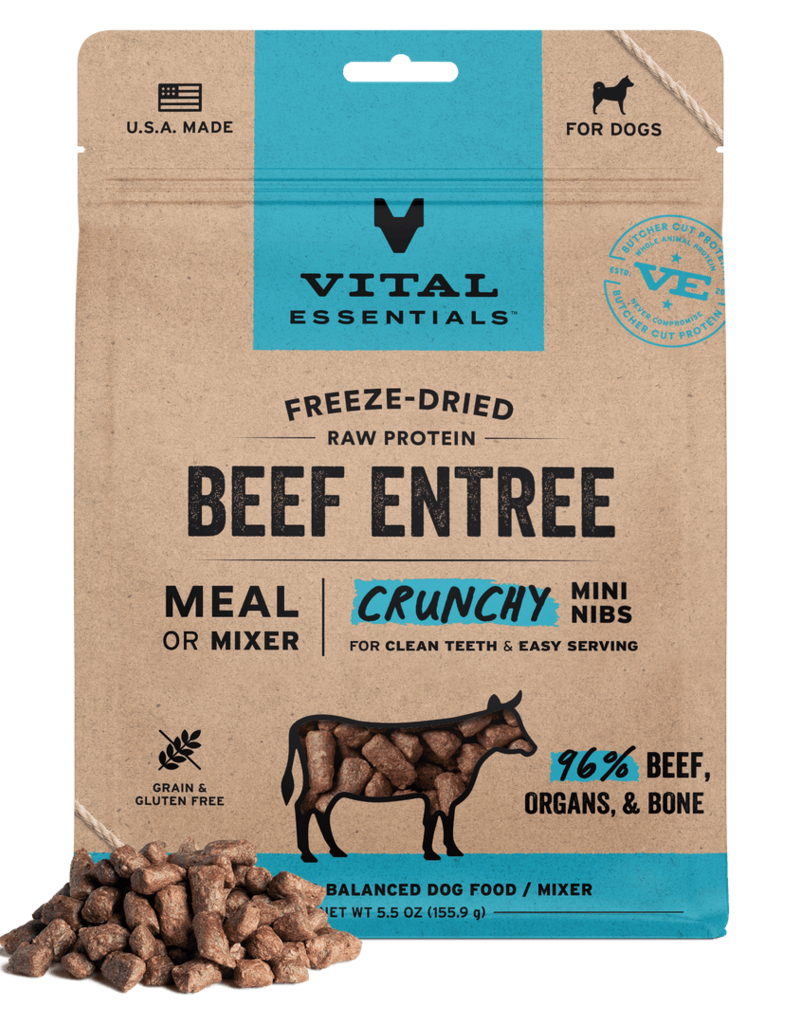 Vital Essentials Vital Essentials Freeze Dried Mini Nibs Crunchy Beef