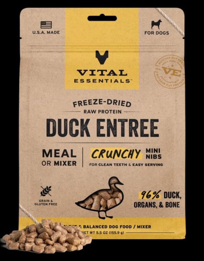 Vital Essentials Vital Essentials Freeze Dried Mini Nibs Crunchy Duck