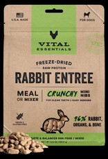 Vital Essentials Vital Essentials Freeze Dried Mini Nibs Crunchy Rabbit